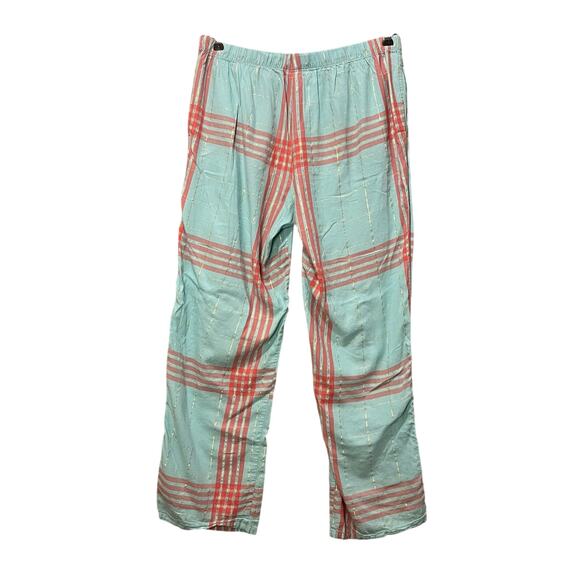 Victoria’s Secret Pajama Pants with Pockets Women's Size Medium Blue Pink Plaid - Picture 2 of 8